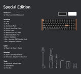 Keychron K4 HE 96% Magnetic Switch Hot-Swap RGB Wireless Keyboard – White (Wood + Aluminium)
