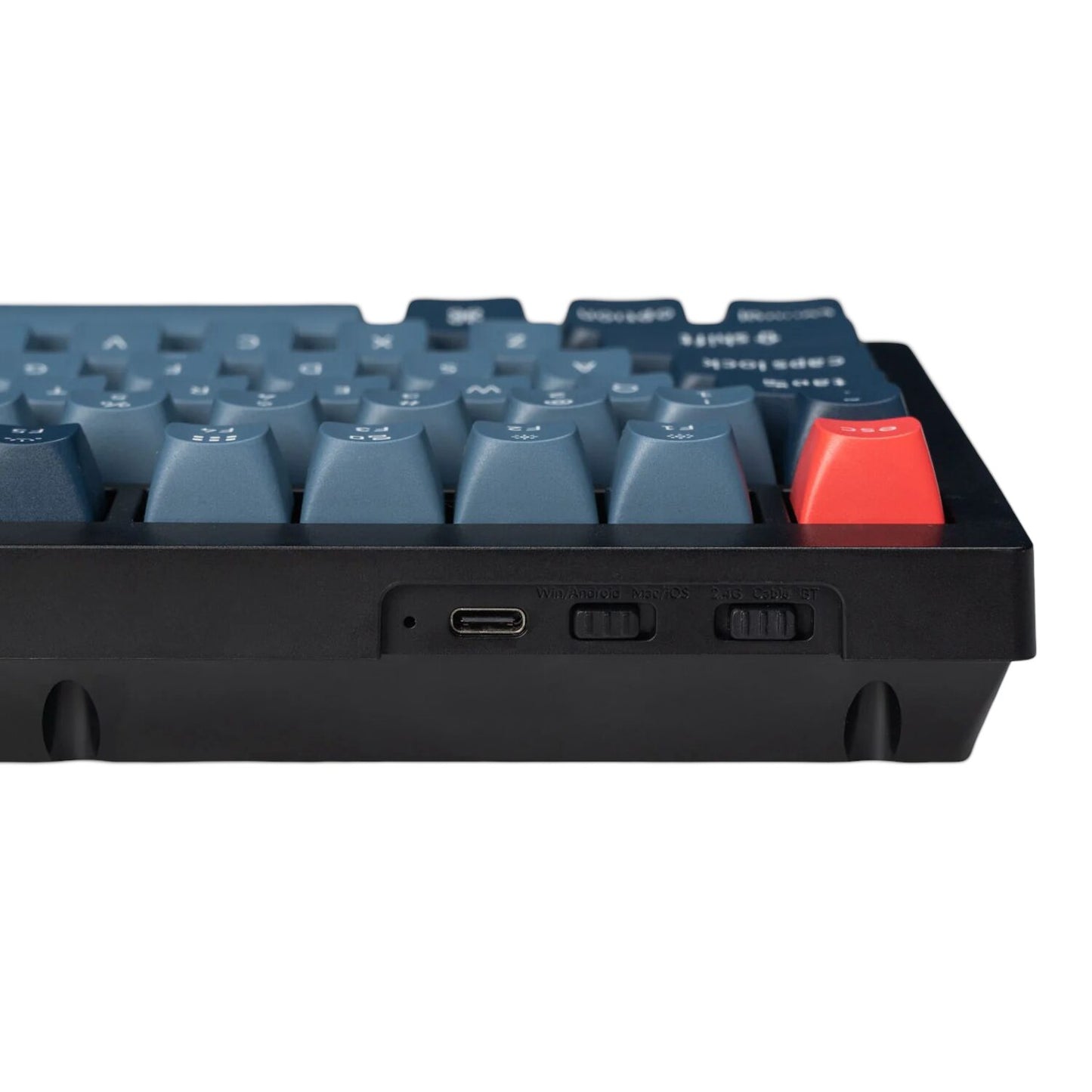Keychron V1 Max QMK/VIA Wireless Custom Mechanical Keyboard | RED Switches - Black