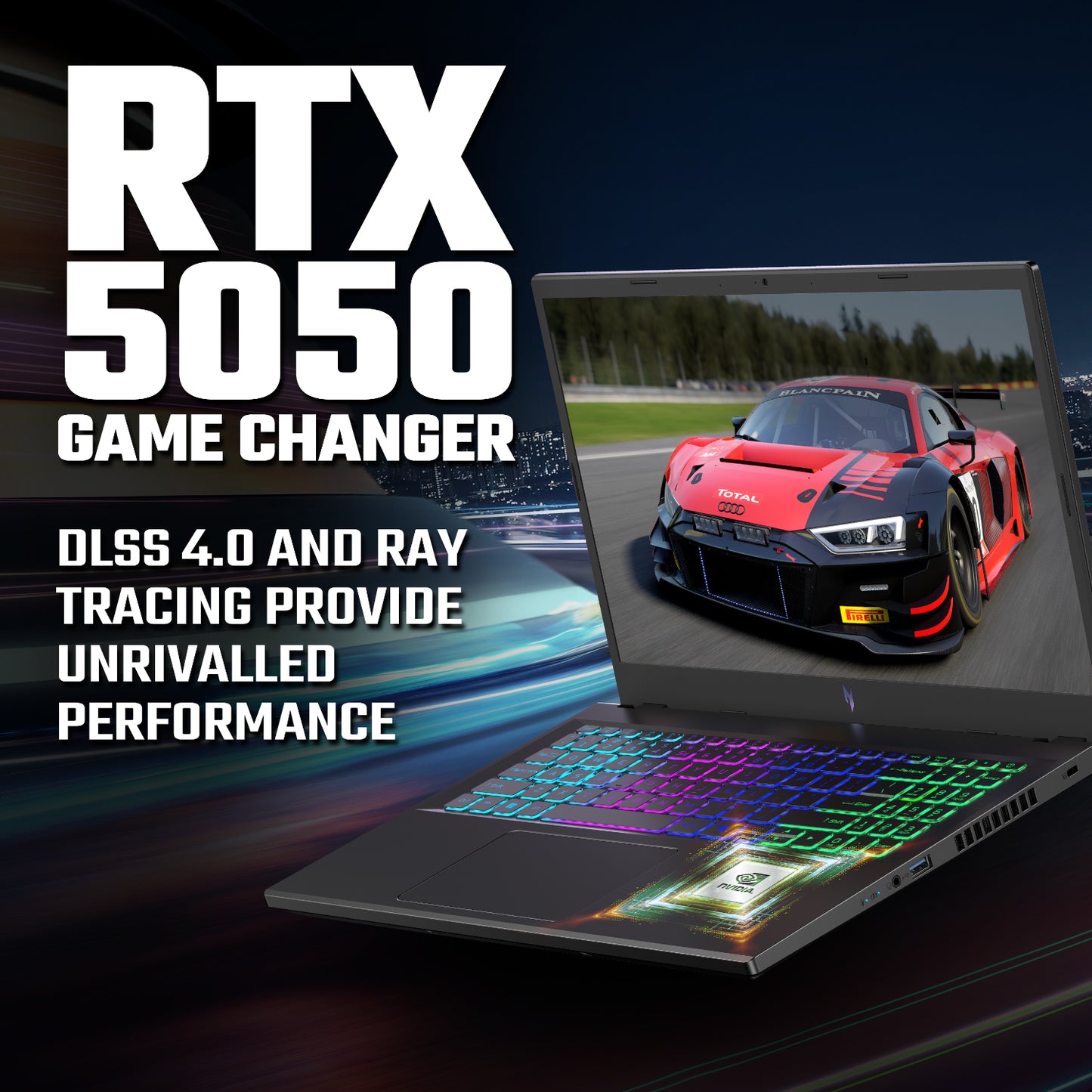 Acer NITRO V 15 Gaming Laptop 15.6" | AMD Ryzen 7 | 16GB | 512GB | RTX 5050 8GB | Windows 11 Home