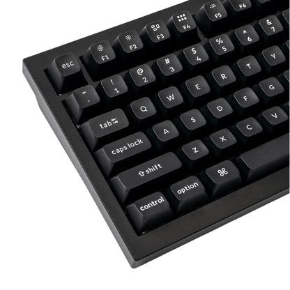 Keychron double Shot KSA PBTFull Keycap Set - White On Black