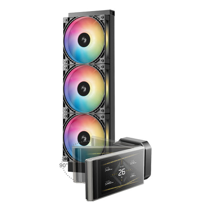 DeepCool LT360 VISION ARGB 4.5" LCD All-in-one CPU Liquid Cooler - Black