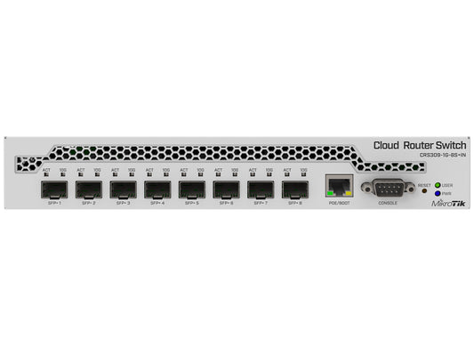 MikroTik Cloud Router Switch 8 Port SFP+ with PoE Input