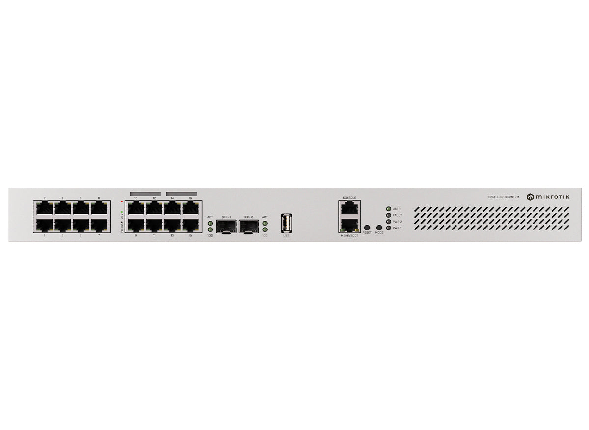MikroTik Cloud Router Switch 16 Port with 8 PoE 150W 2SFP+