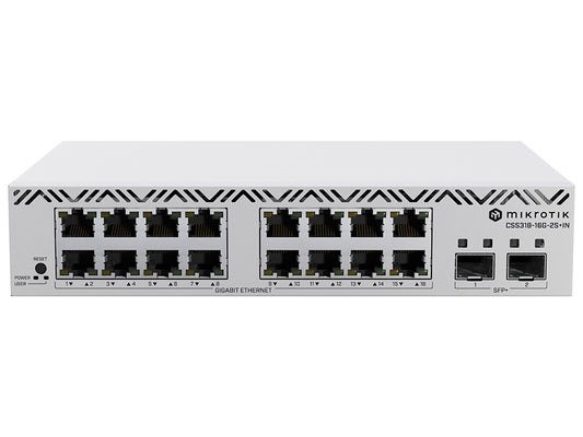 MikroTik SWoS Cloud Smart Switch 16 Port Gigabit 2 SFP+
