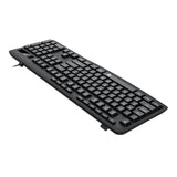 Redragon BK-7366 Full-size Ergonomic Wired Membrane Office Keyboard - Black