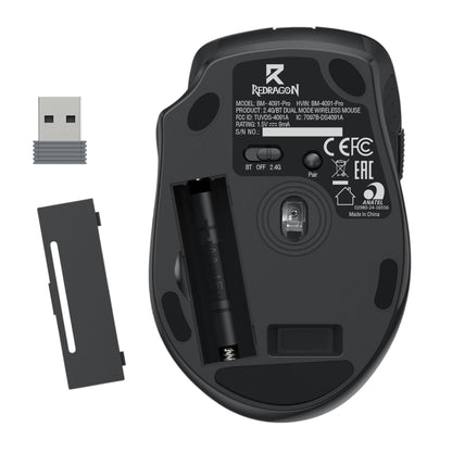 Redragon BM-4091 PRO 4000 DPI Dual Mode Wireless Office Mouse
