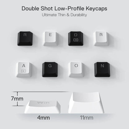 Redragon K632 HORUS Mini 60% RGB Wired Gaming Keyboard – White