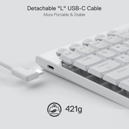 Redragon K632 HORUS Mini 60% RGB Wired Gaming Keyboard – White