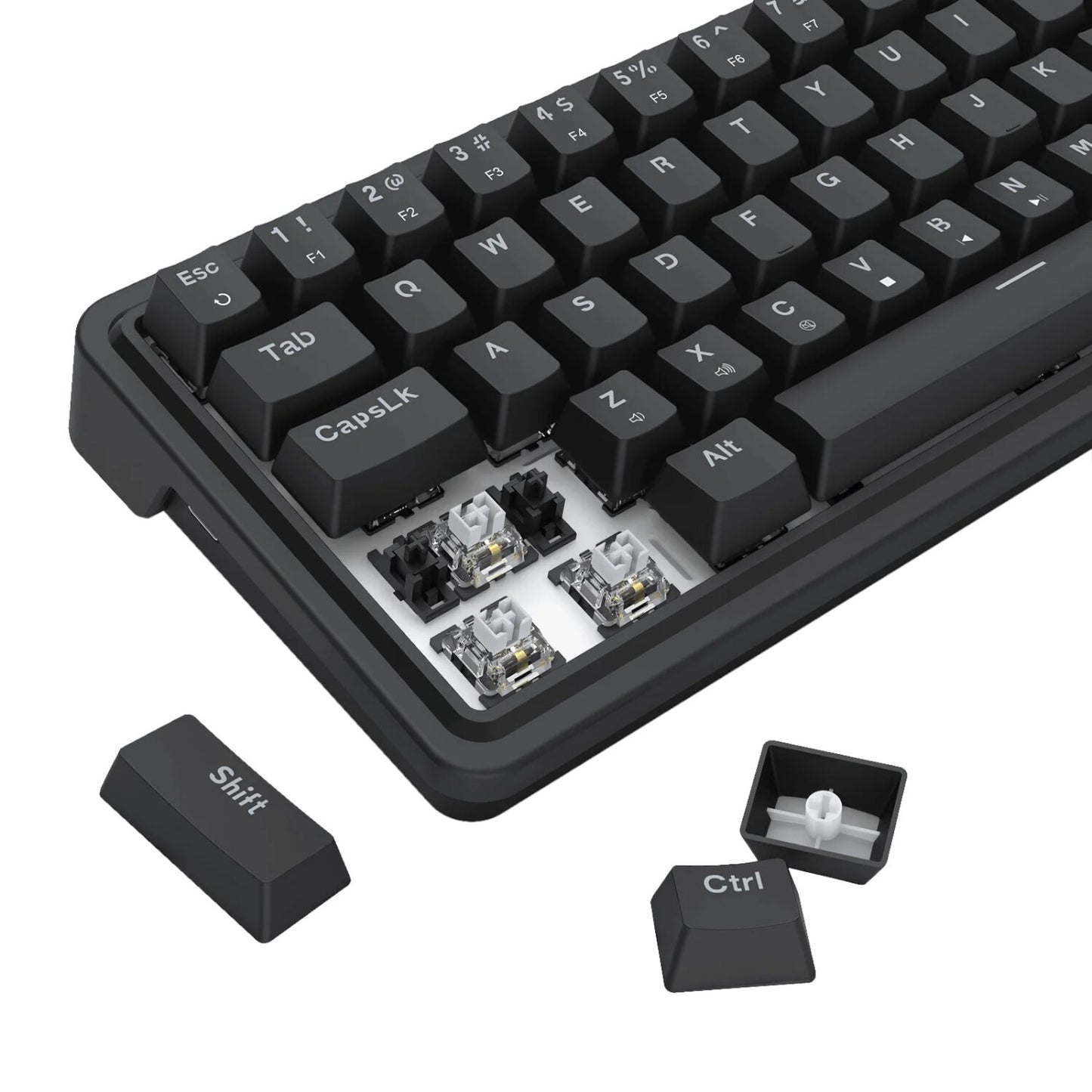 Redragon NOVA K709 65% Wired Gasket RGB Gaming Keyboard - Black