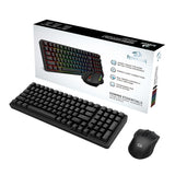 Redragon S162 RGB 3-Mode Wireless Mechanical Gaming Keyboard and Mouse Combo - Black
