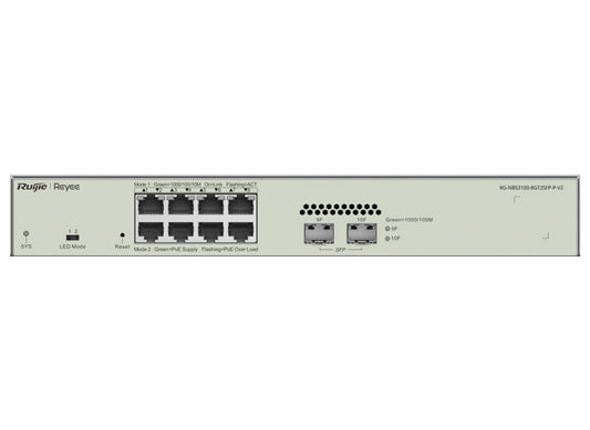 Reyee 8 Port Gigabit PoE 125W 2SFP Layer 2+ Smart Managed Switch