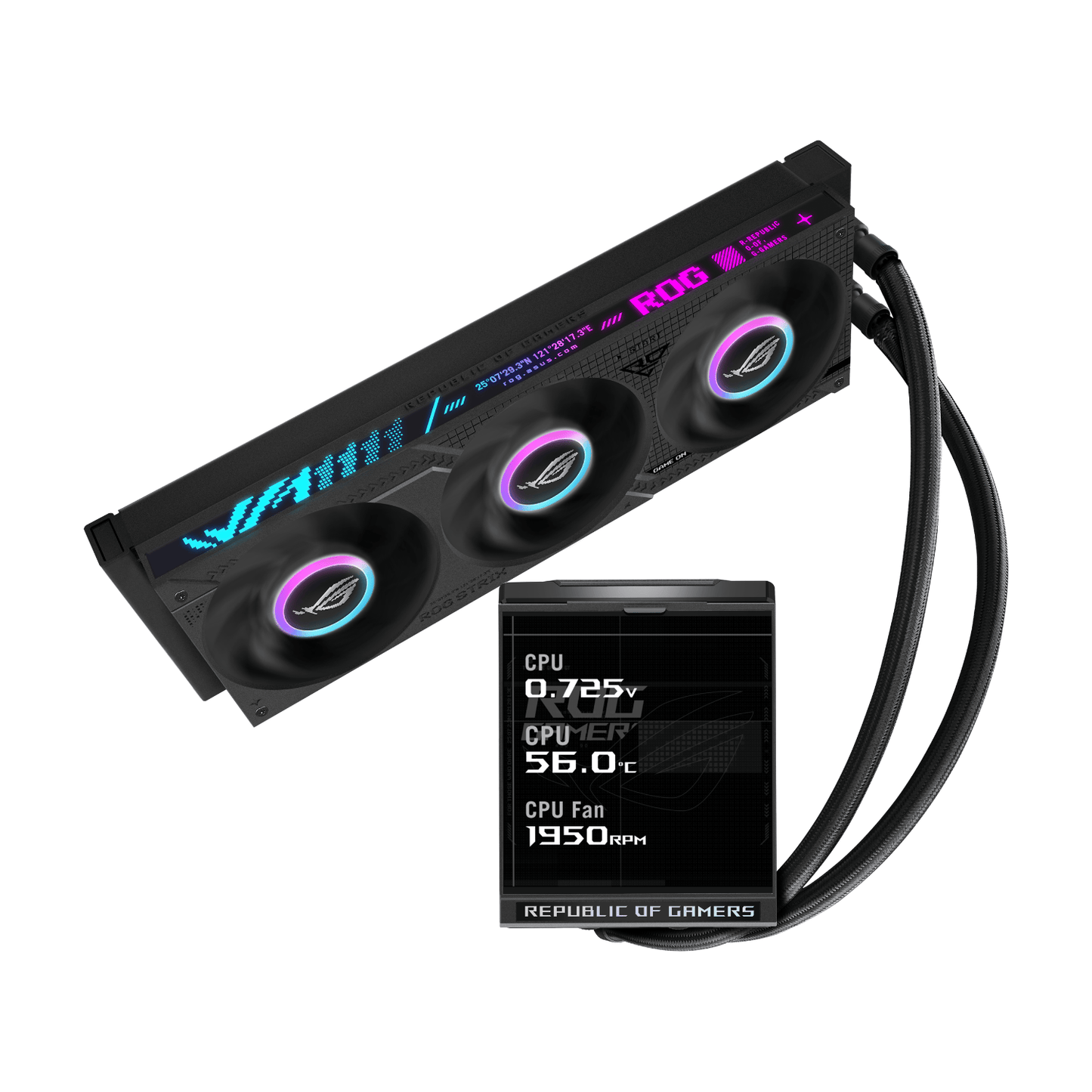 Asus ROG Strix LC IV 360 ARGB LCD Liquid Cooler - Black