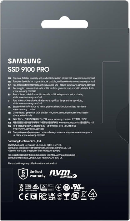 Samsung 9100 PRO 1TB PCIe 5.0 NVMe M.2 SSD