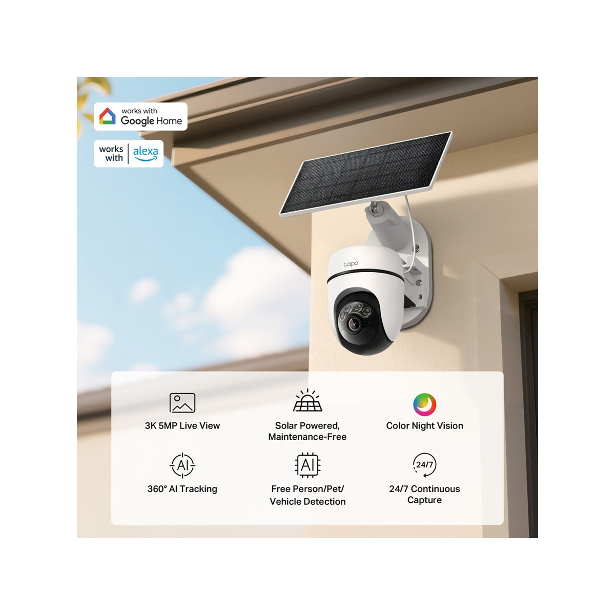 TP-Link TAPO C630 Solar Pan/Tilt Security Camera Kit