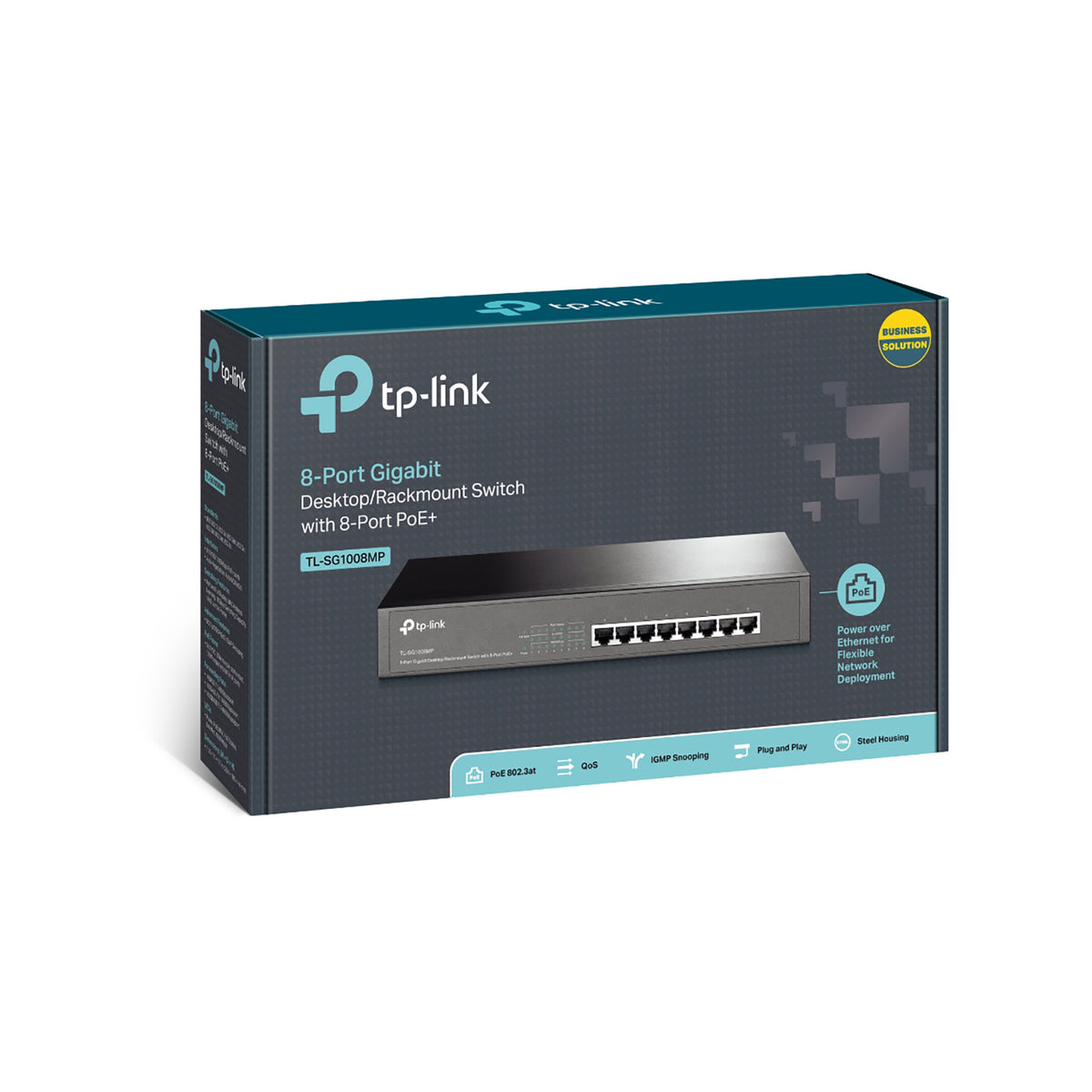 TP-Link 8 Port Gigabit Unmanaged Rackmount POE Switch