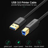UGREEN US210 USB-A Printer Cable 2M - Black