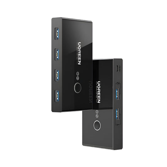 UGREEN USB 3.0 4-Port Switch Box, with 1.5m USB Cables