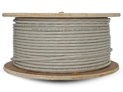 Linkbasic 100m Drum Cat6a Solid Grey UTP Cable