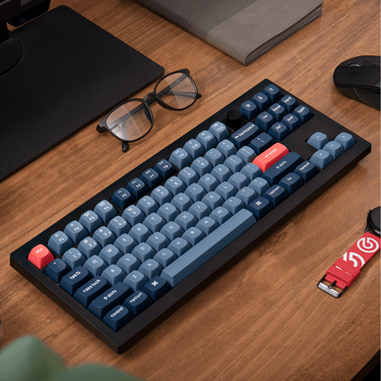 Keychron V3 Max QMK/VIA 80% Wireless Custom Mechanical Keyboard (Brown Switch) – Carbon Black