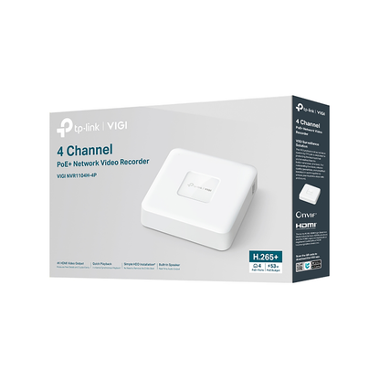 TP-Link VIGI 4-Channel POE+ NVR