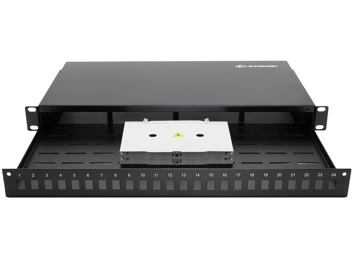 Linkbasic 24 Port Fibre Sliding Patch Panel Blank