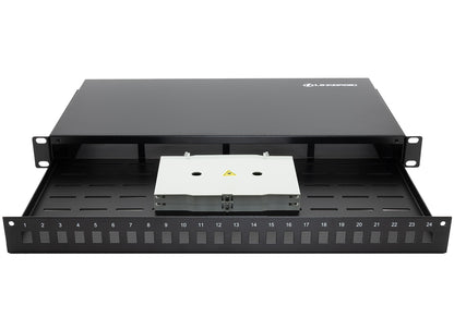 Linkbasic 24 Port Fibre Sliding Patch Panel Blank