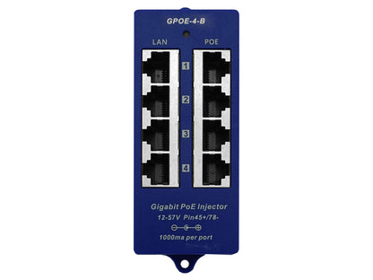 4 Port Gigabit Passive PoE Injector