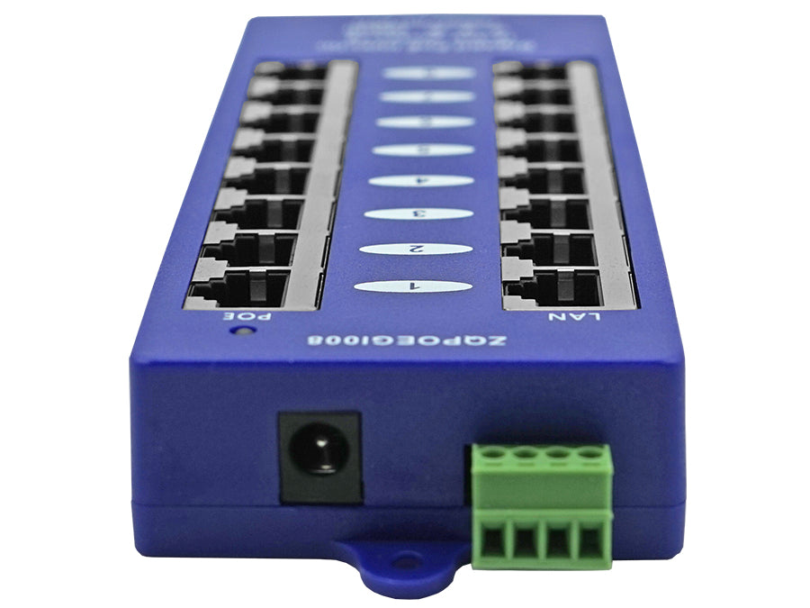 8 Port Gigabit Passive PoE Injector