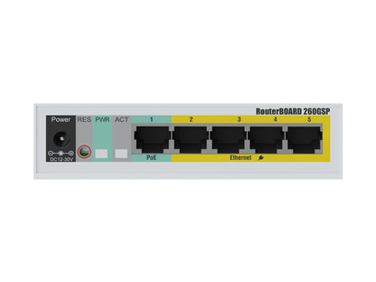 MikroTik SwOS Smart Switch 5 Port Gigabit 1SFP PoE Out