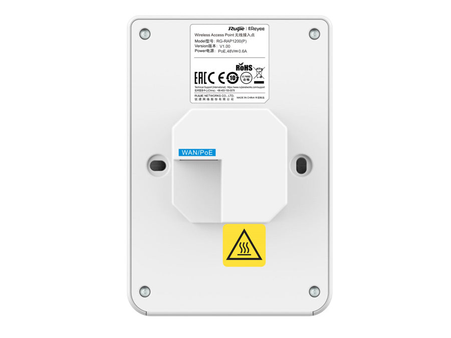 Reyee Dual Band WiFi 5 1300Mbps 5 Port Gigabit Mesh In-Wall AP