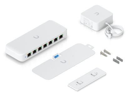 Ubiquiti UniFi Switch Ultra 8 Port Gigabit 1PoE Input 7 PoE Out 52W