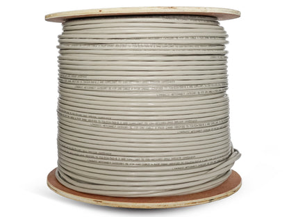 Linkbasic 305m Drum Cat5e Solid Shielded Grey FTP Cable