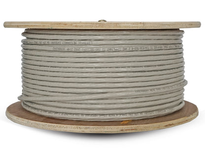 Linkbasic 100m Drum Cat6a Solid Grey UTP Cable