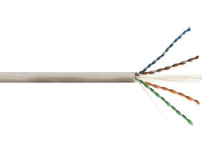Linkbasic 100m Drum Cat6a Solid Grey UTP Cable