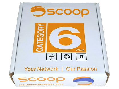 Scoop 100m Box Cat6 CCA Grey UTP Cable